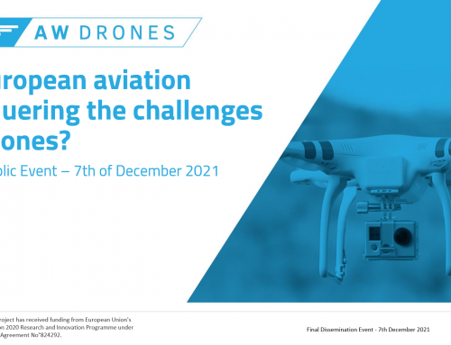 AW-Drones final public event: “Is European aviation conquering the challenges of drones?”